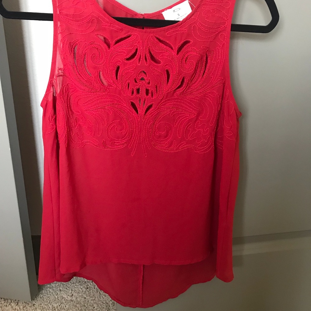 Urban Outfitters Beautiful Red Design Top